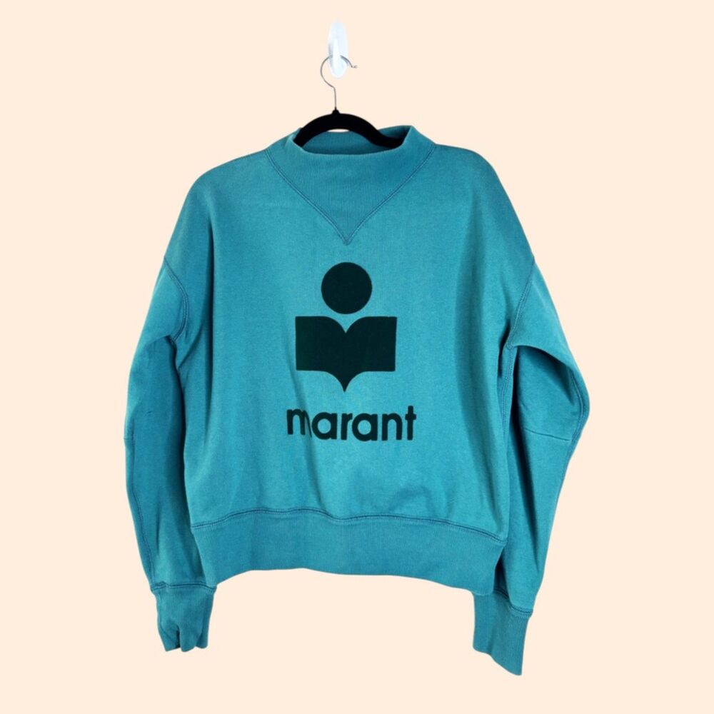 Isabel Marant Teal Logo Sweatshirt